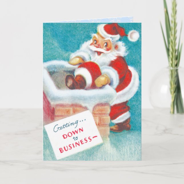 Carte de Noël Vintage (Devant)