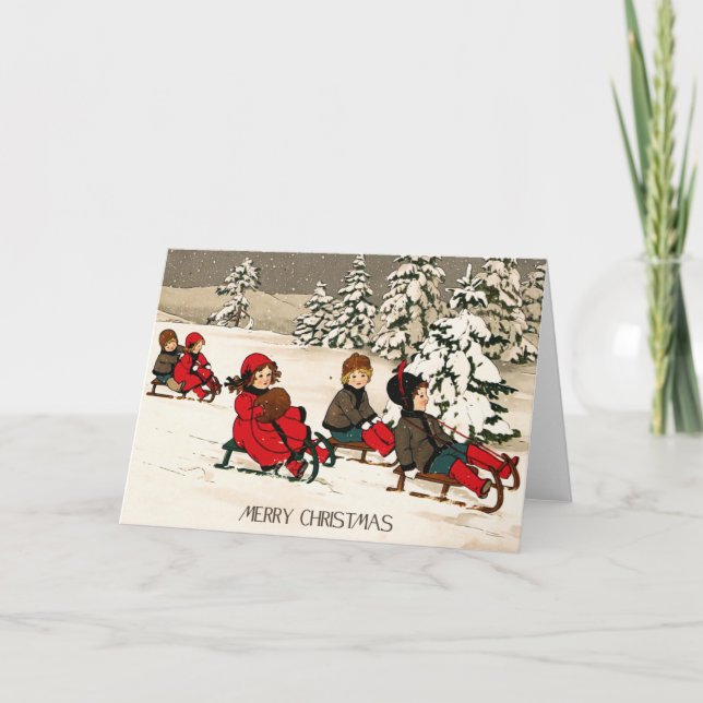 Carte de Noël Vintage (Devant)