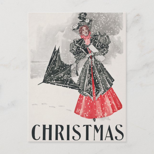 Carte de Noël Vintage (Devant)