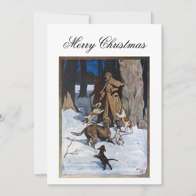 Carte de Noël Vintage (Devant)