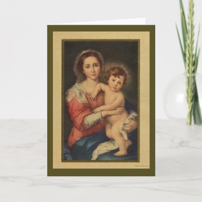 Carte de Noël Vintage (Devant)