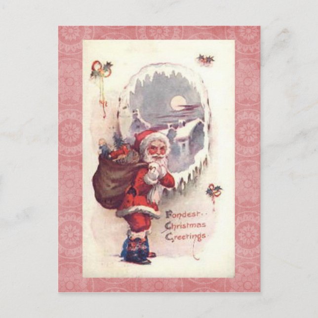 Carte de Noël vintage (Devant)