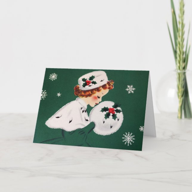 Carte de Noël Vintage (Devant)
