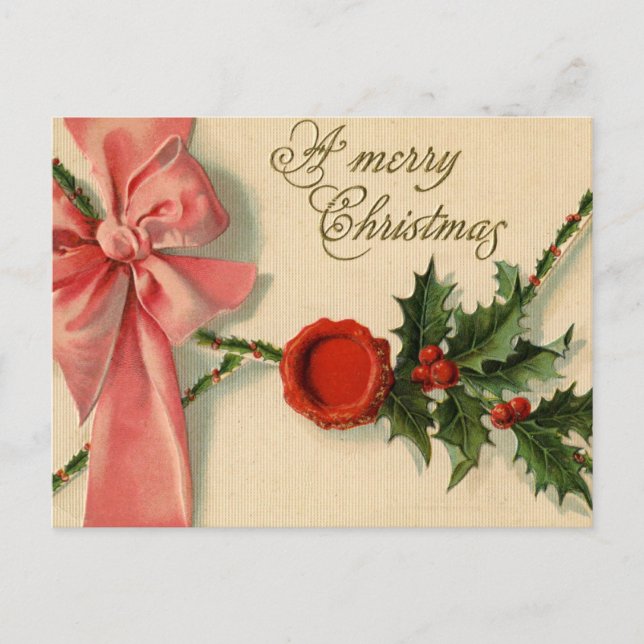 Carte de Noël vintage (Devant)