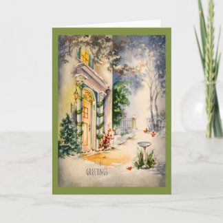 Carte de Noël Vintage