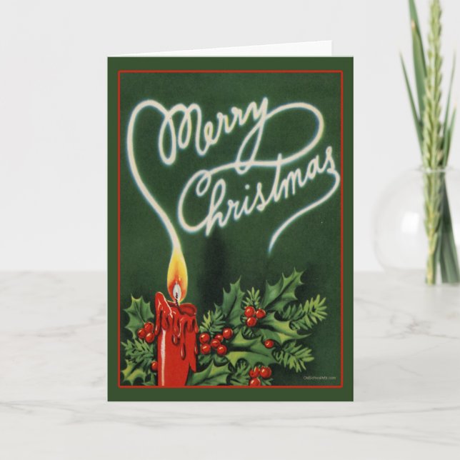 Carte de Noël Vintage (Devant)