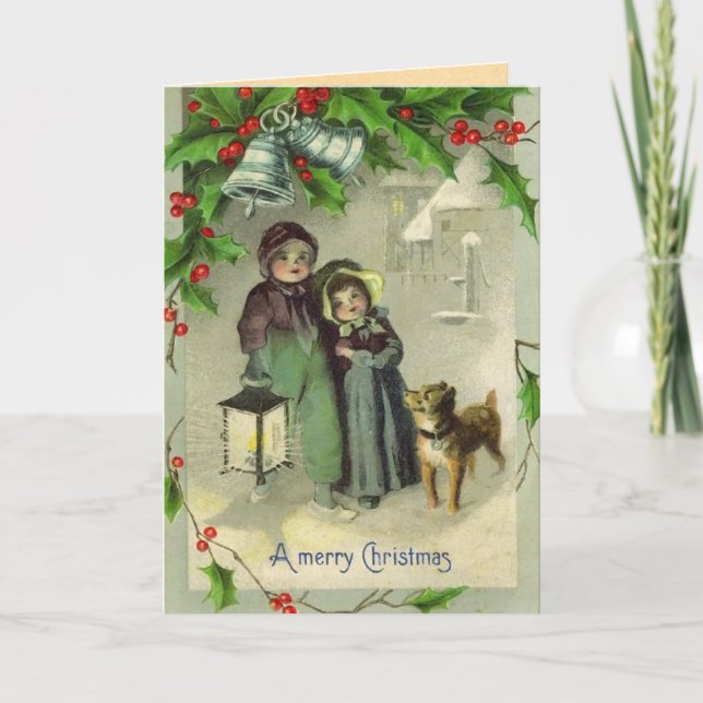 Carte de Noël Vintage (Devant)