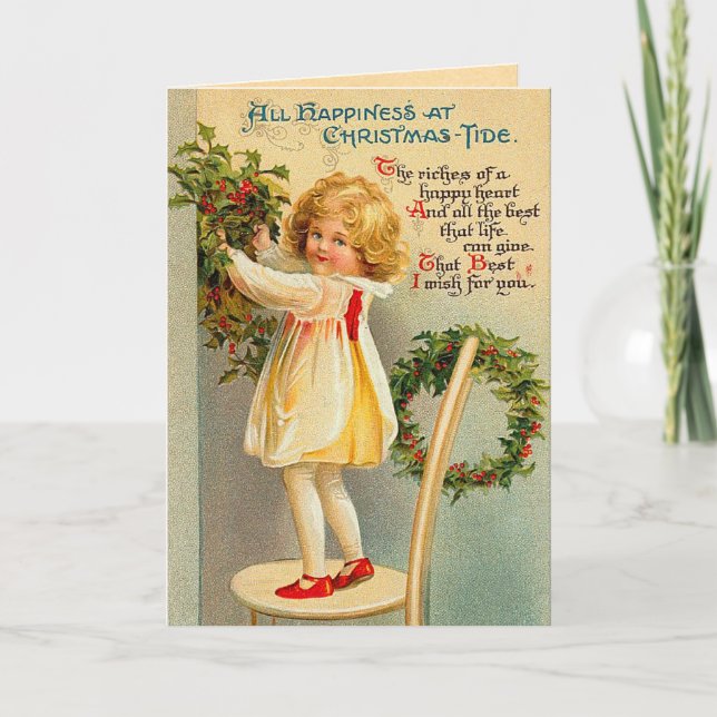 Carte de Noël Vintage (Devant)