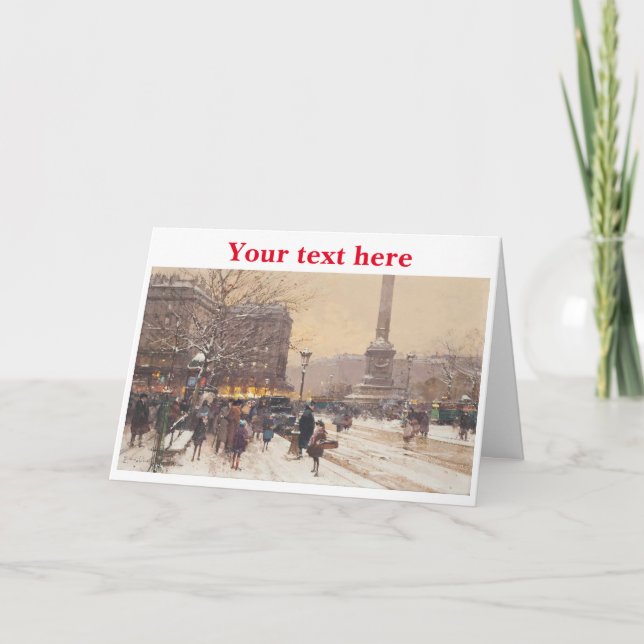 Carte de Noël Vintage (Devant)
