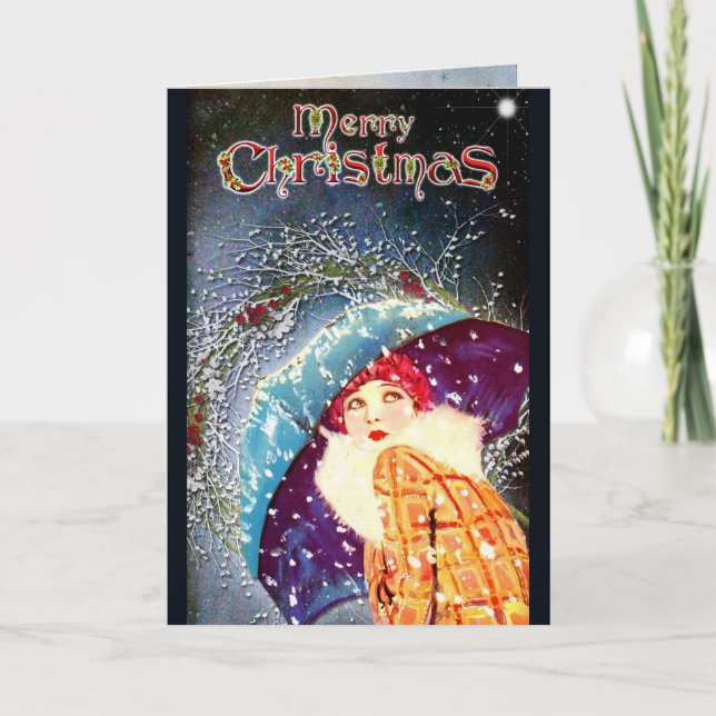Carte de Noël Vintage (Devant)
