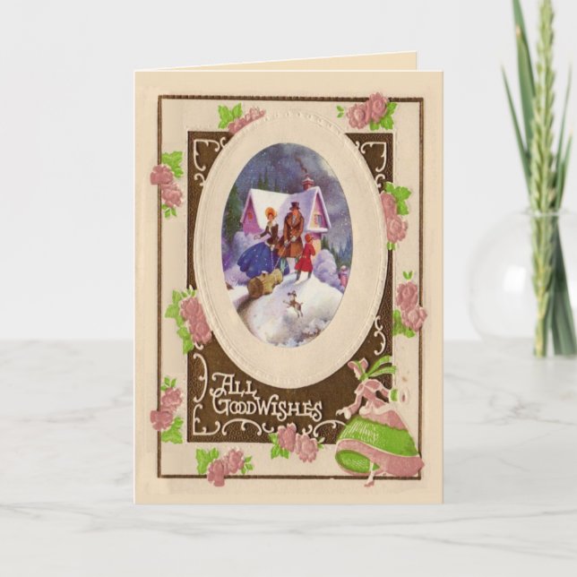 Carte de Noël Vintage (Devant)