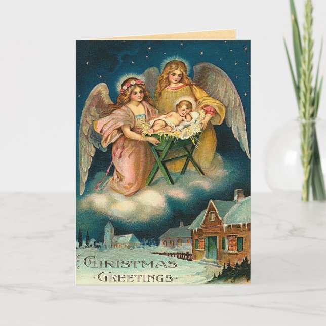 Carte de Noël Vintage (Devant)