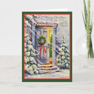 Carte de Noël Vintage