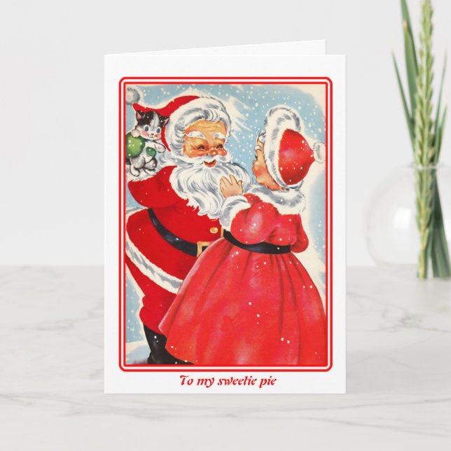 Carte de Noël Vintage (Devant)
