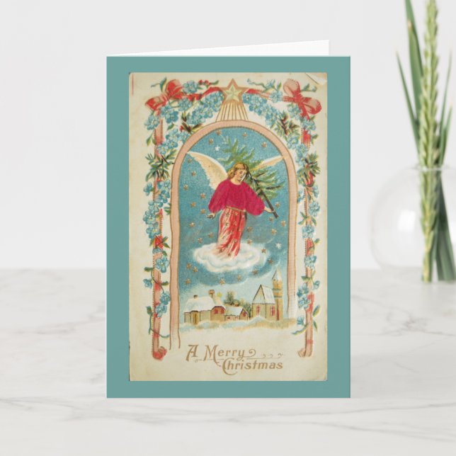 Carte de Noël Vintage | Angel (Devant)
