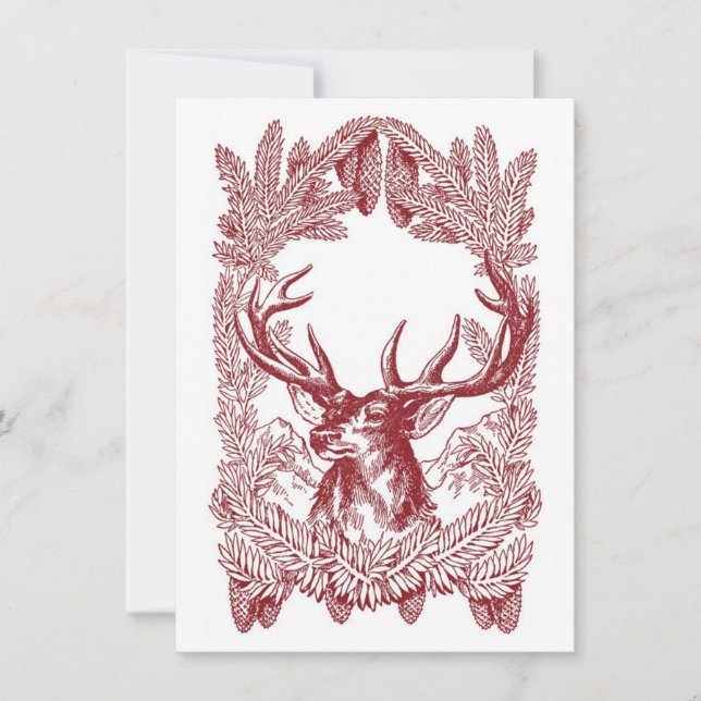 Carte de Noël vintage avec enveloppe (Devant)
