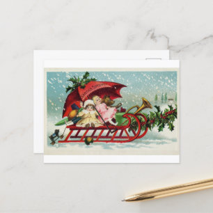 Carte de Noël Vintage : Charme intemporel