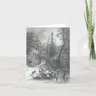 Carte de Noël Vintage HITER FOREST (1871)