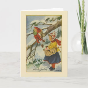 Carte de Noël vintage Iloista Joulua