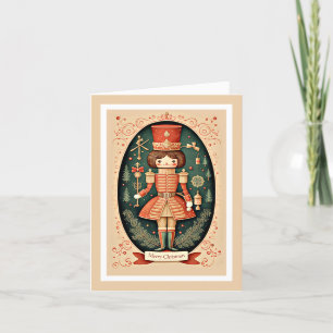 Carte de Noël vintage Nutcracker Soldat
