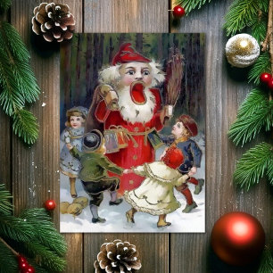 Carte de Noël vintage Odd Père Noël Nutcracker