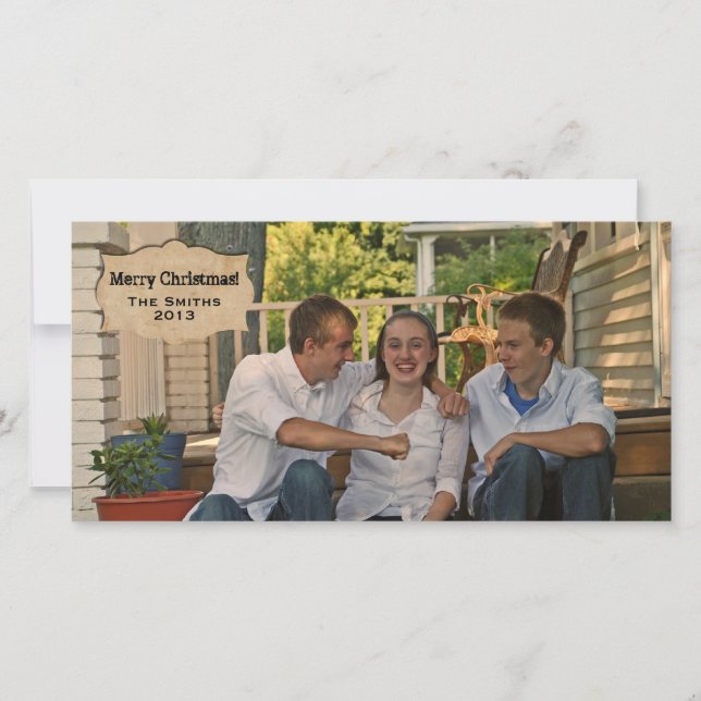 Carte de Noël vintage Parchemin (Devant)