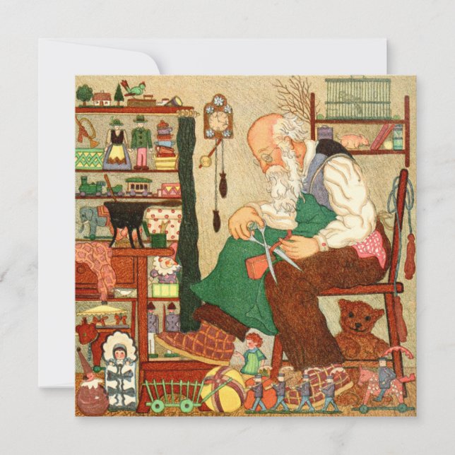 Carte de Noël Vintage | Père Noël (Devant)