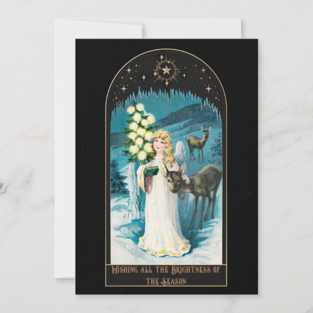 Carte de Noël vintage victorienne (Devant)