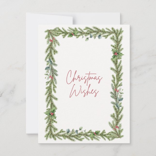 Carte de Noël "voeux de Noël" (Devant)