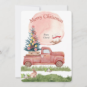 Carte de Noël Watercolor