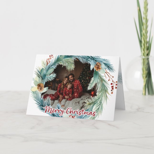Carte de Noël Watercolor Wire (Devant)