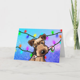 Carte de Noël Welsh Terrier