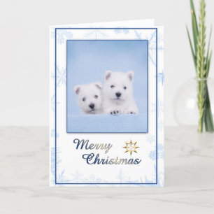 Carte de Noël Westie