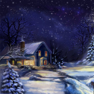 Carte de Noël Winters Night