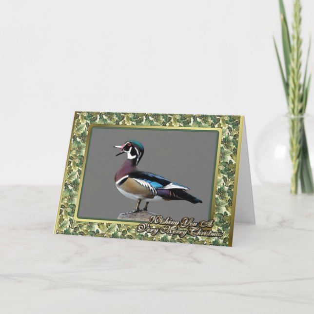 Carte de Noël Wood Duck (Devant)
