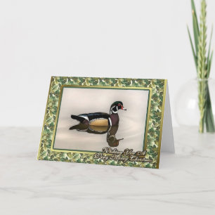 Carte de Noël Wood Duck