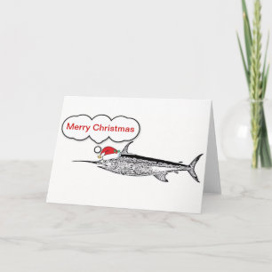 Carte de Noël Wordfish