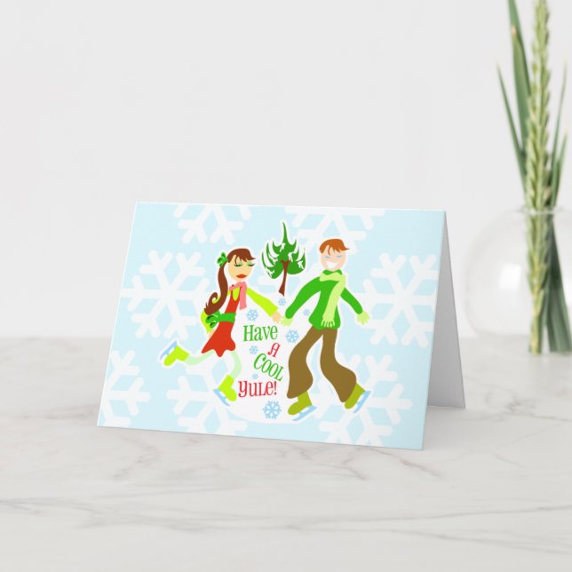 Carte de Noël Yule cool (Devant)