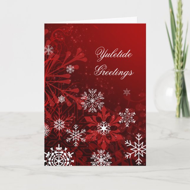 Carte de Noël Yuletide customisée (Devant)