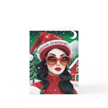 Carte de Noël Yuletide personnalisée