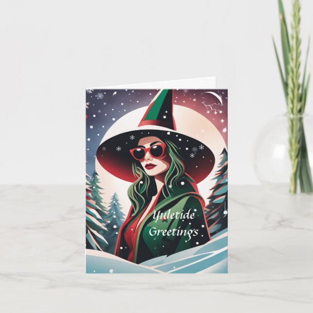 Carte de Noël Yuletide personnalisée (Devant)