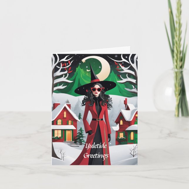 Carte de Noël Yuletide personnalisée (Devant)