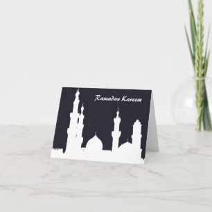 Carte de noir de mosquée de Ramadan