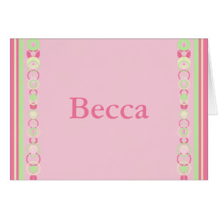 Carte de nom Becca Modern Circles