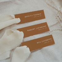 Carte de nom de la carte de lieu MIA Boho Burnt Or