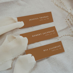 Carte de nom de la carte de lieu MIA Boho Burnt Or