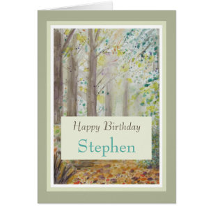 Carte de nom élégante Joyeux Anniversaire Personna