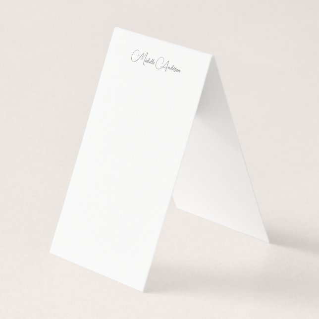 Carte de nom minimaliste professionnelle moderne (Front)