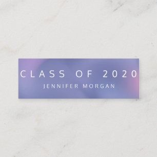 Carte de nom moderne Ombre Metallic Graduation