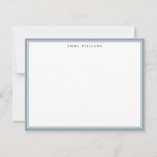 Carte de note à cadre bleu poussiéreux